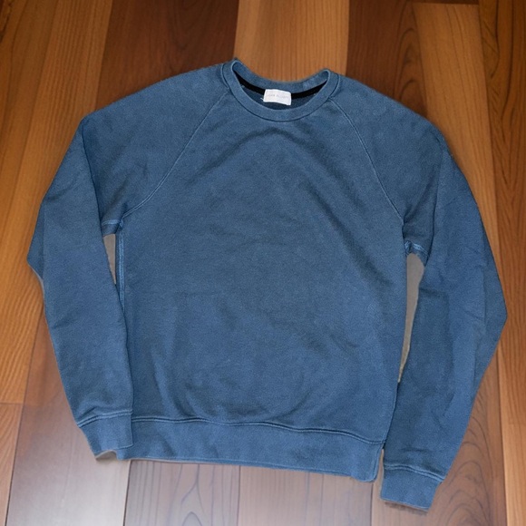 John Elliot Terry Cotton Sweater Size 2 Aqua Blue - Picture 4 of 8